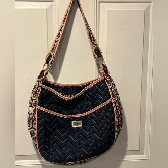 Cinda B Ravinia Black Classic Handbag II Excellent Pre-Loved - Picture 5 of 6